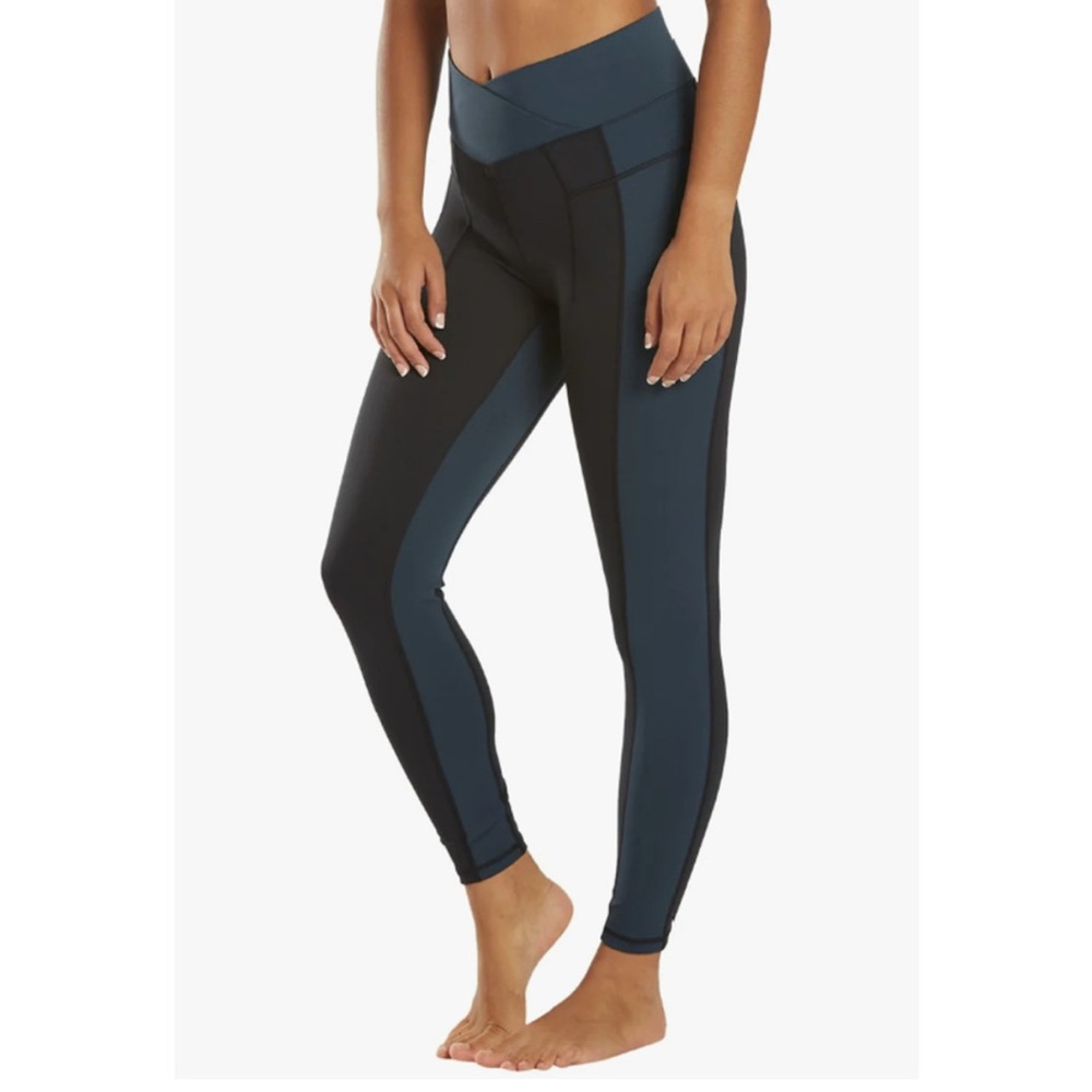 Teal and Black Free People Movement Leggings